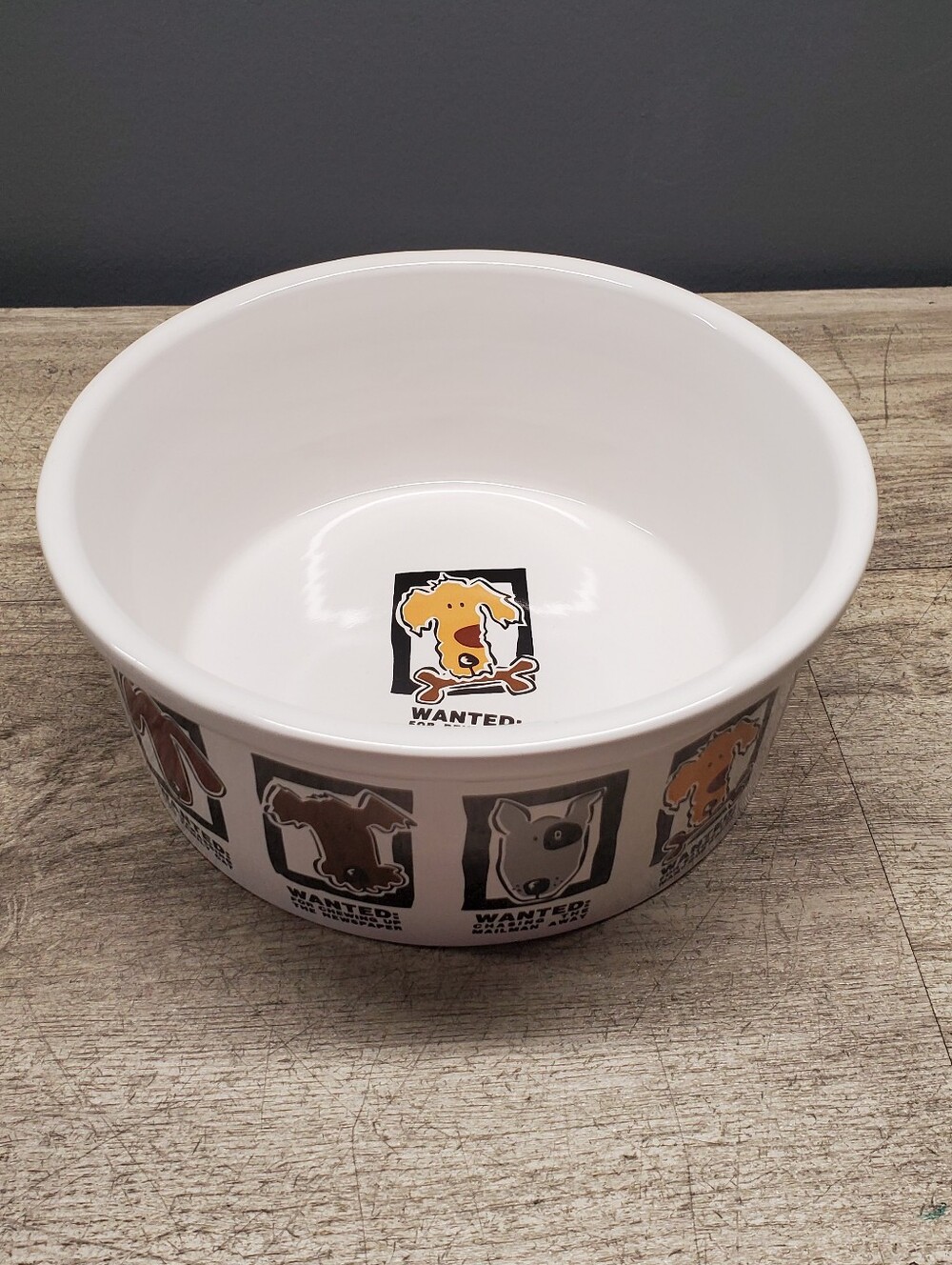 Large Signature "Mug Shot" dog bowl
